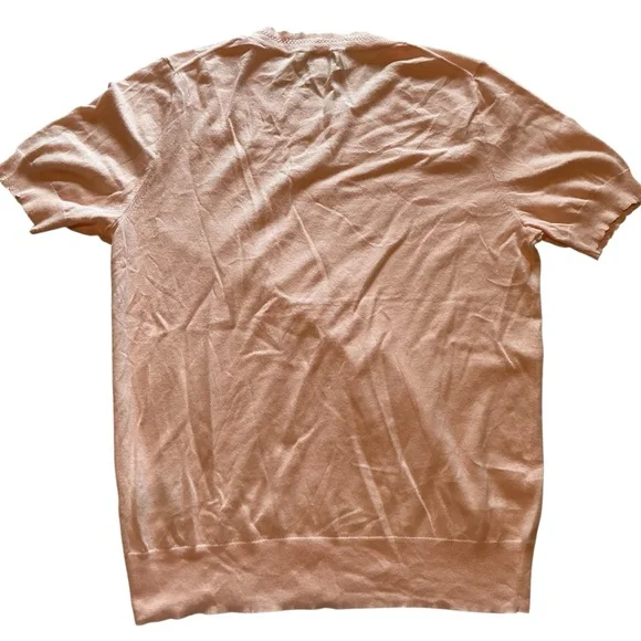 Women’s Set of 3 J. Crew Scalloped Short Sleeve Crewneck Cotton Sweater Sz L - Picture 10 of 10